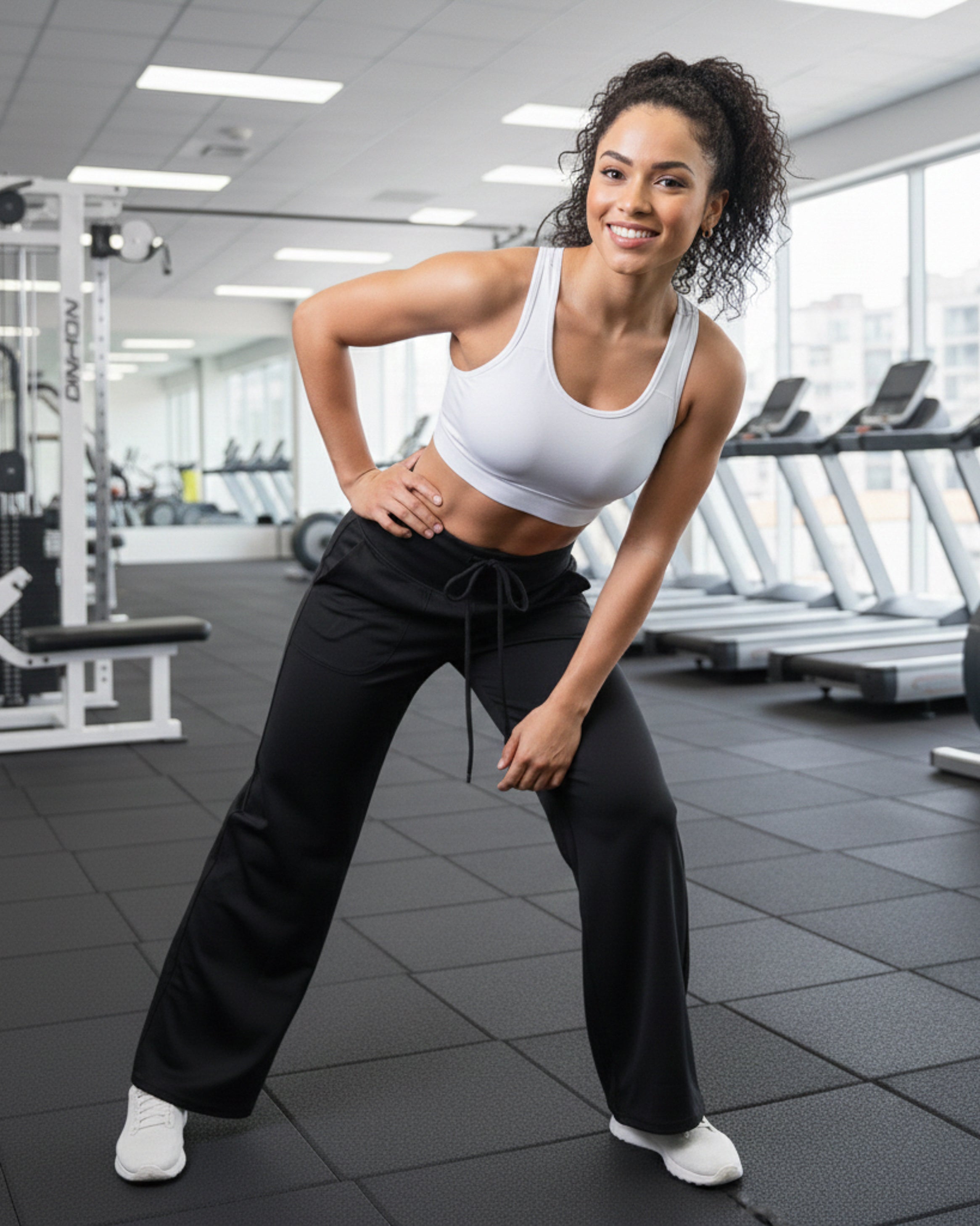 Pantalon Palazo con Bolsillos delanteros Activa