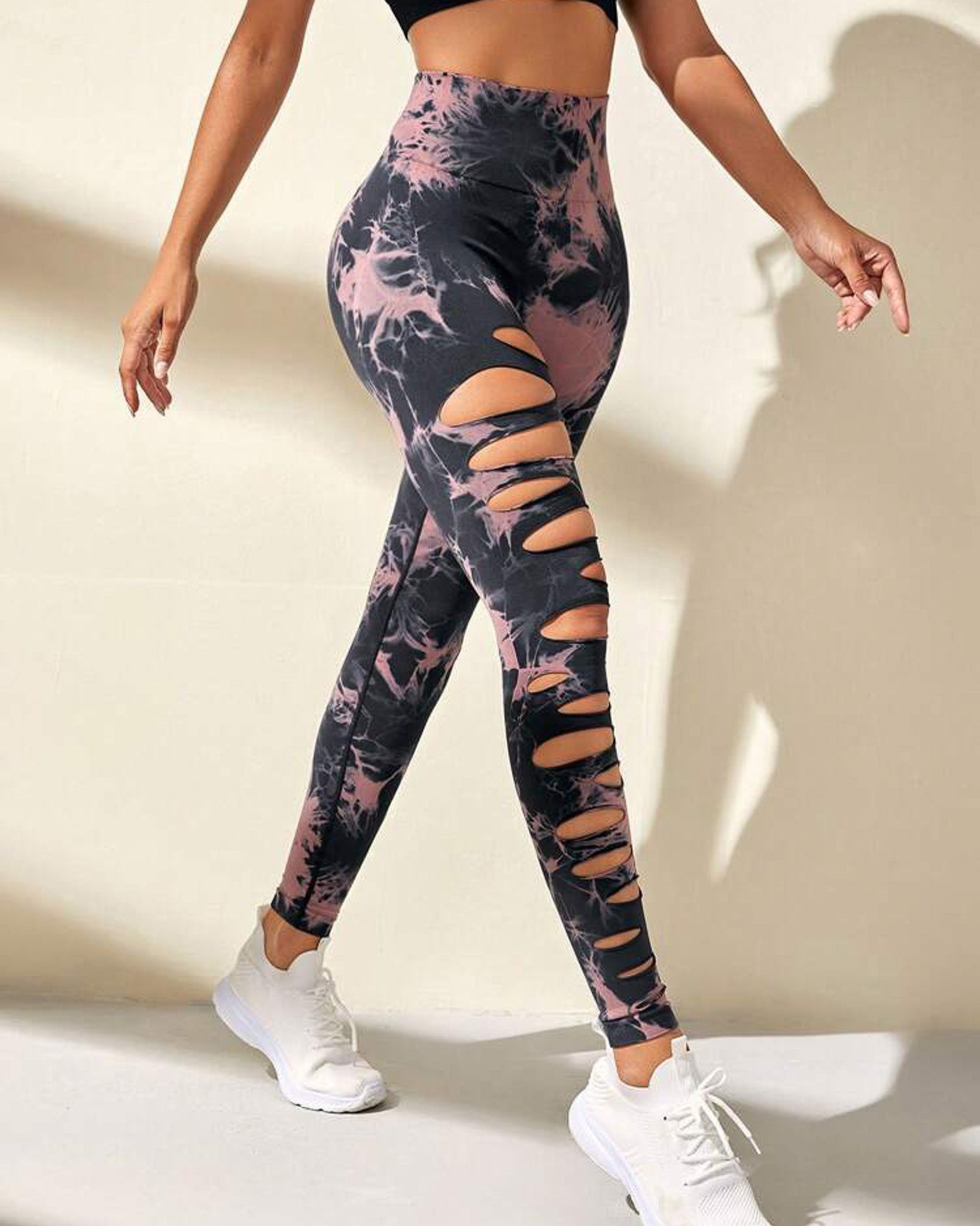 Leggings Deportivos Mujer Para Yoga Tie-dye Gym Mujer Hy001