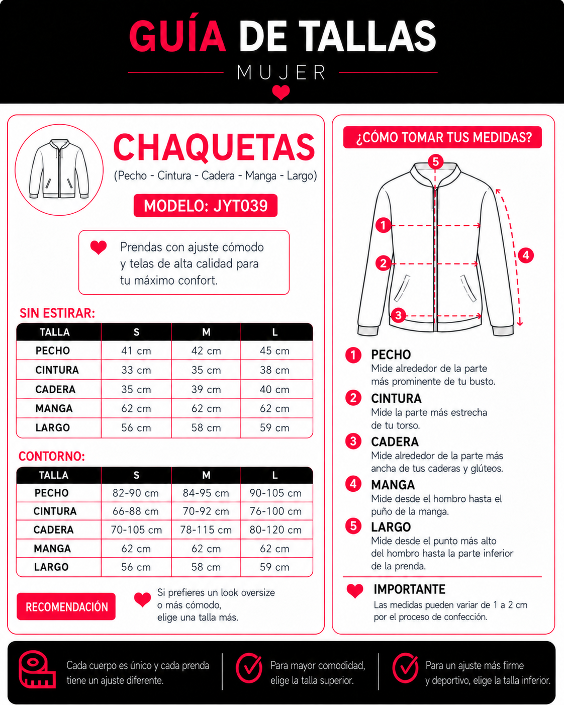 Chaqueta Sport Pro Viral: Cierre, Bolsillos y Calce Fit - JYT039