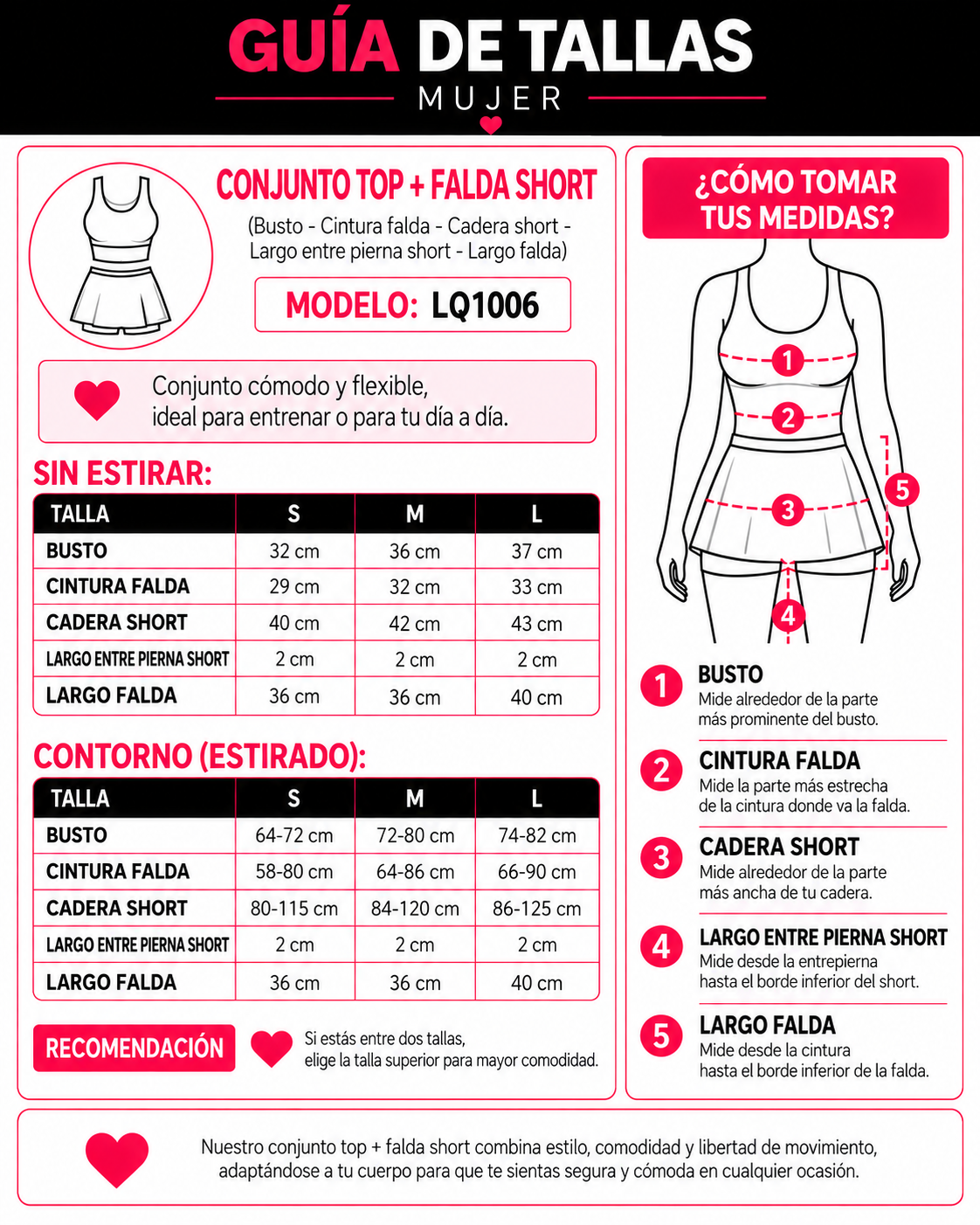 Set Top y Falda short Deportiva Fitness Gym Tenis Mujer - LQ1006