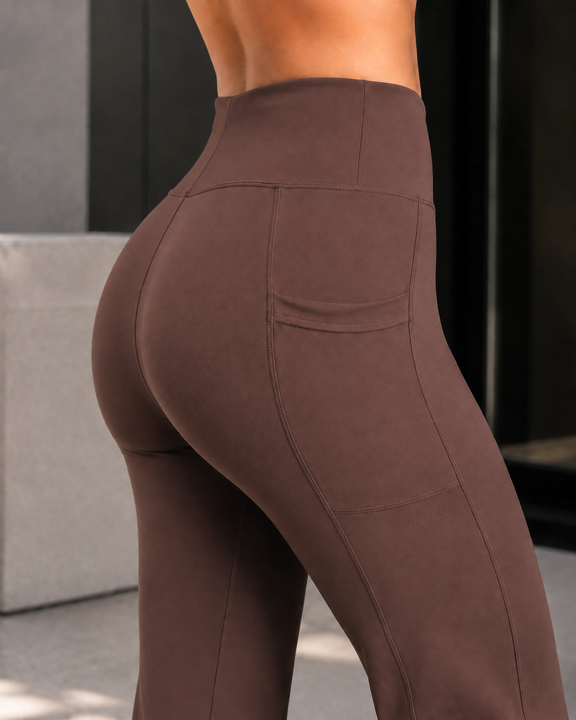 Pantalón Palazzo Mujer Tiro Alto Con Bolsillos Wide Leg - LQ1045