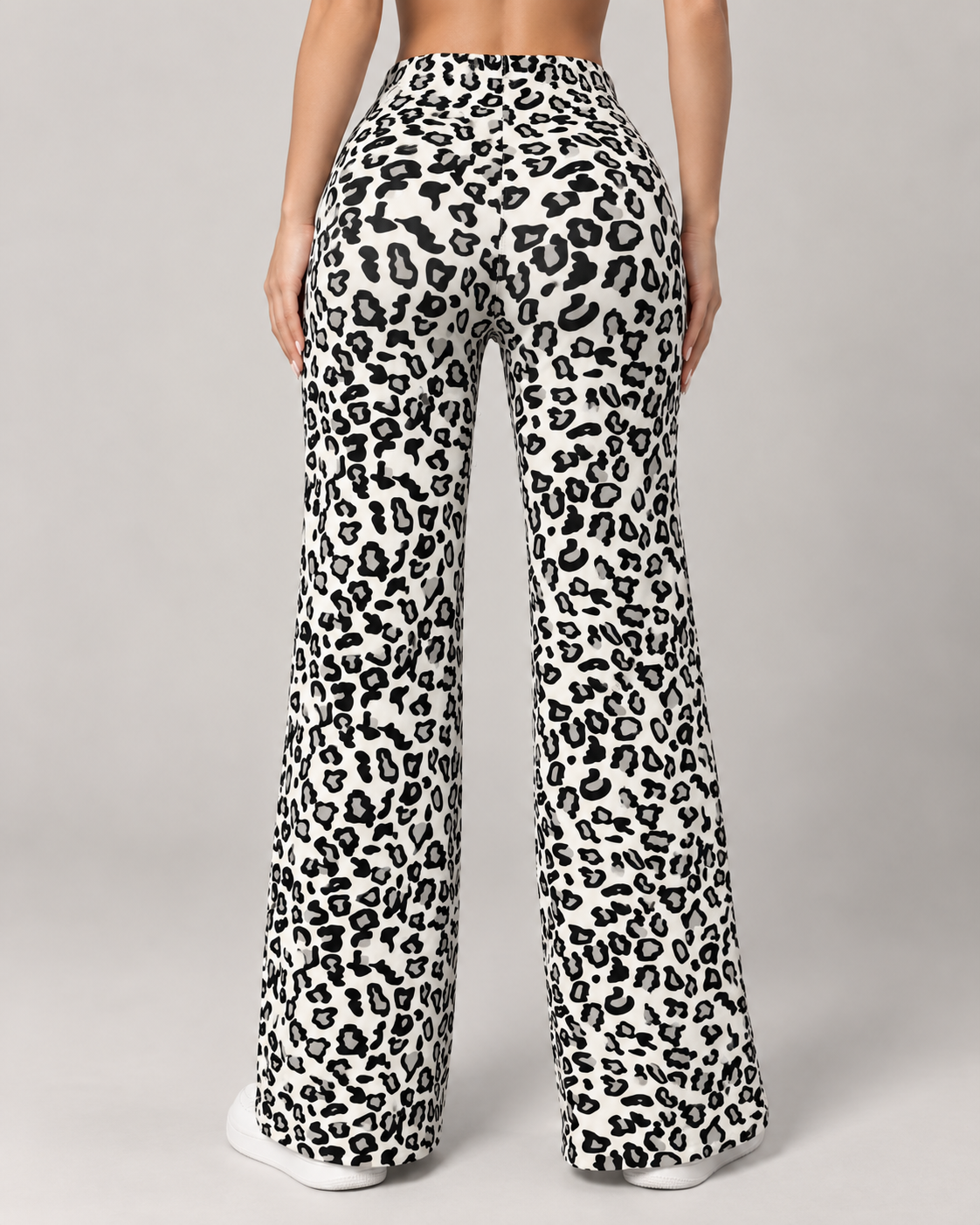 Pantalón Palazzo Mujer Animal Print Ajustable con Cordón - LQ1049