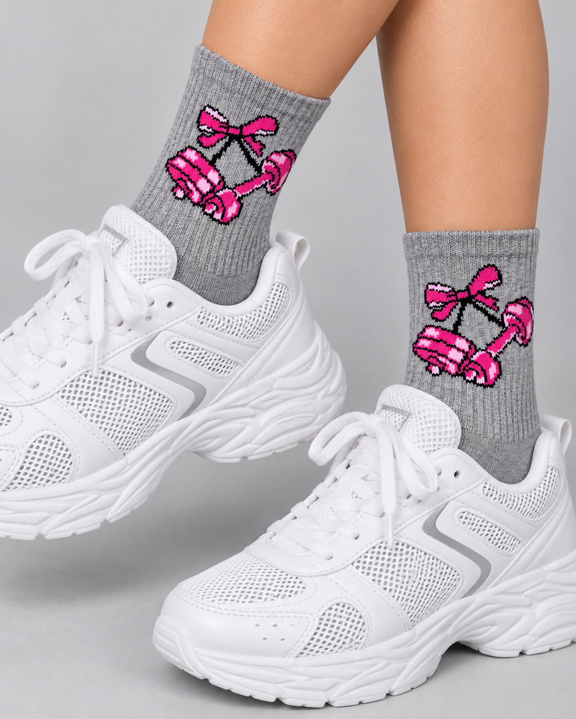 Calcetines Deportivos Pink Dumbbells - MD63
