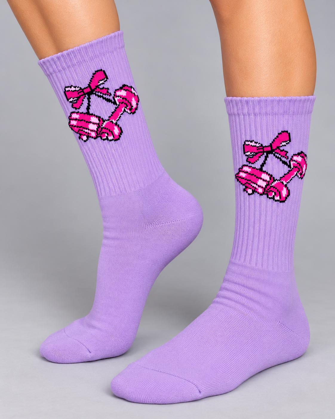 Calcetines Deportivos Pink Dumbbells - MD63