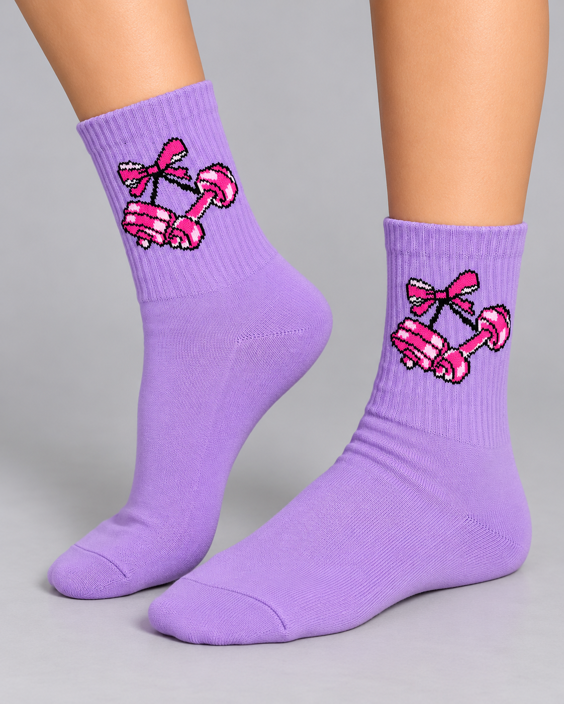 Calcetines Deportivos Pink Dumbbells - MD63