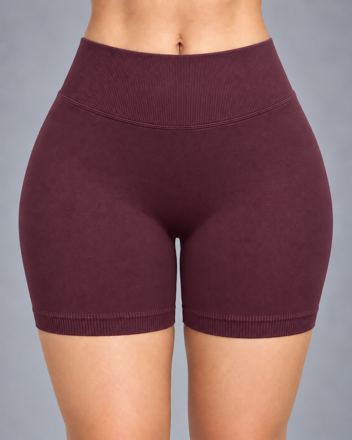 Short Fitness Mujer Tiro Alto Fruncido Levanta Glúteos - YJ360