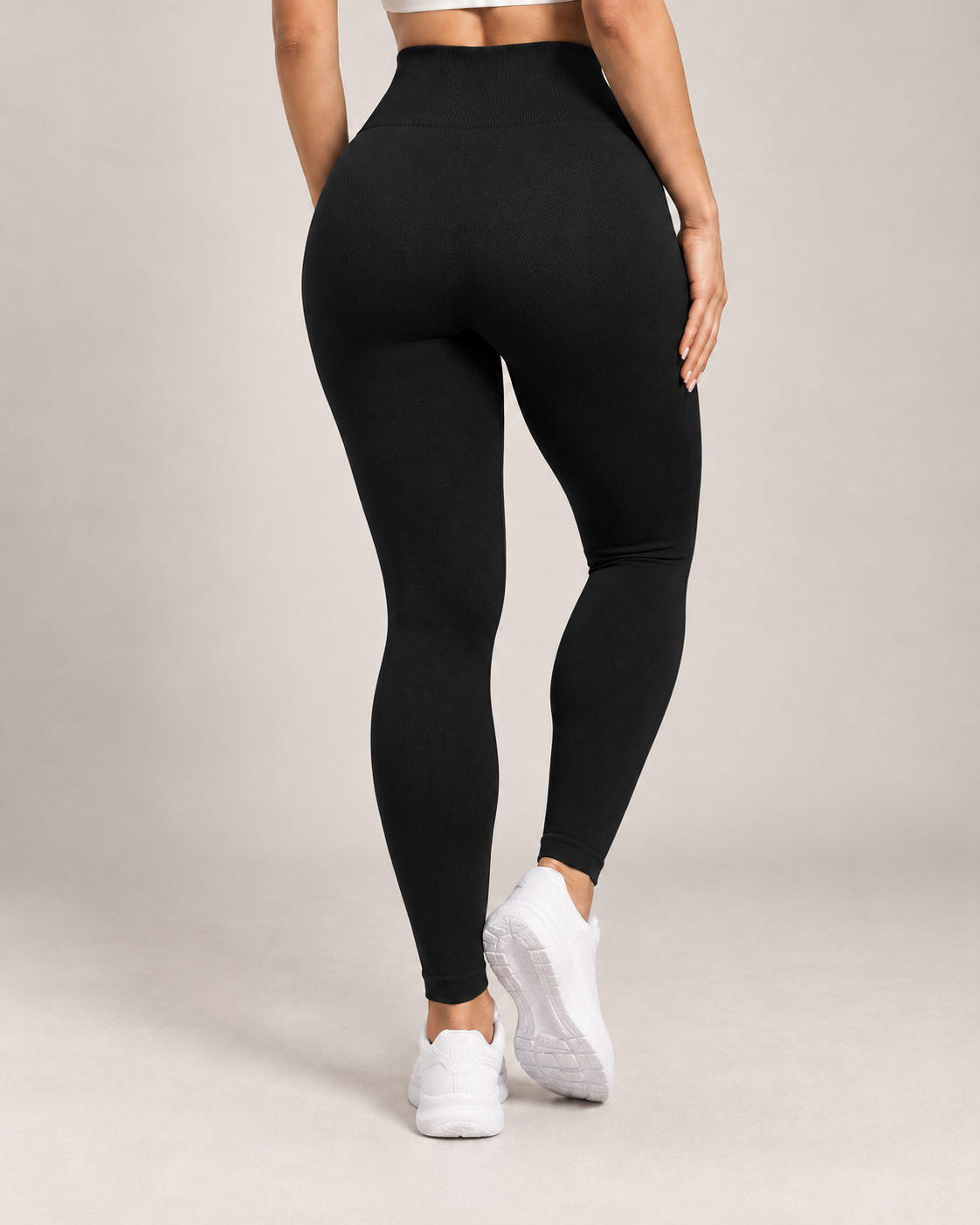 Calza Deportiva Mujer Tiro Alto Compresión Sin Costuras - YJ363