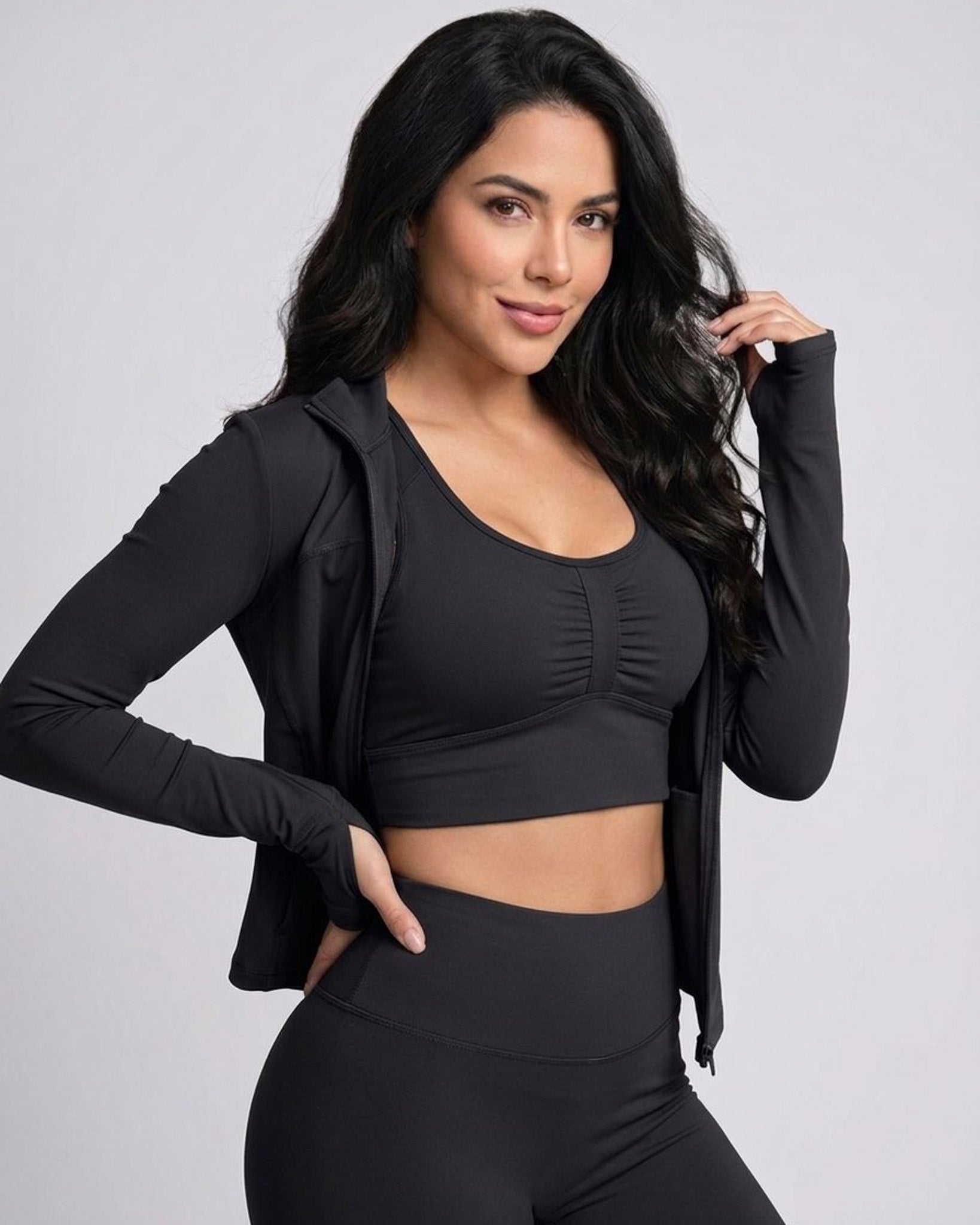 Set Deportivo 3 Piezas Premium Realce y Silueta Flare -ZL05