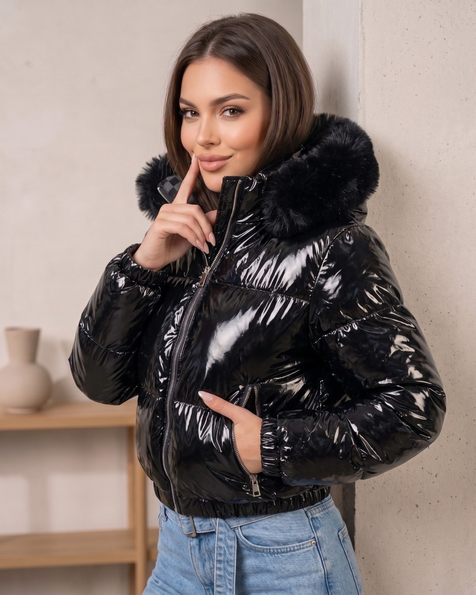 Puffer Urban Reversible Premium Máximo Abrigo Black - EBS5118