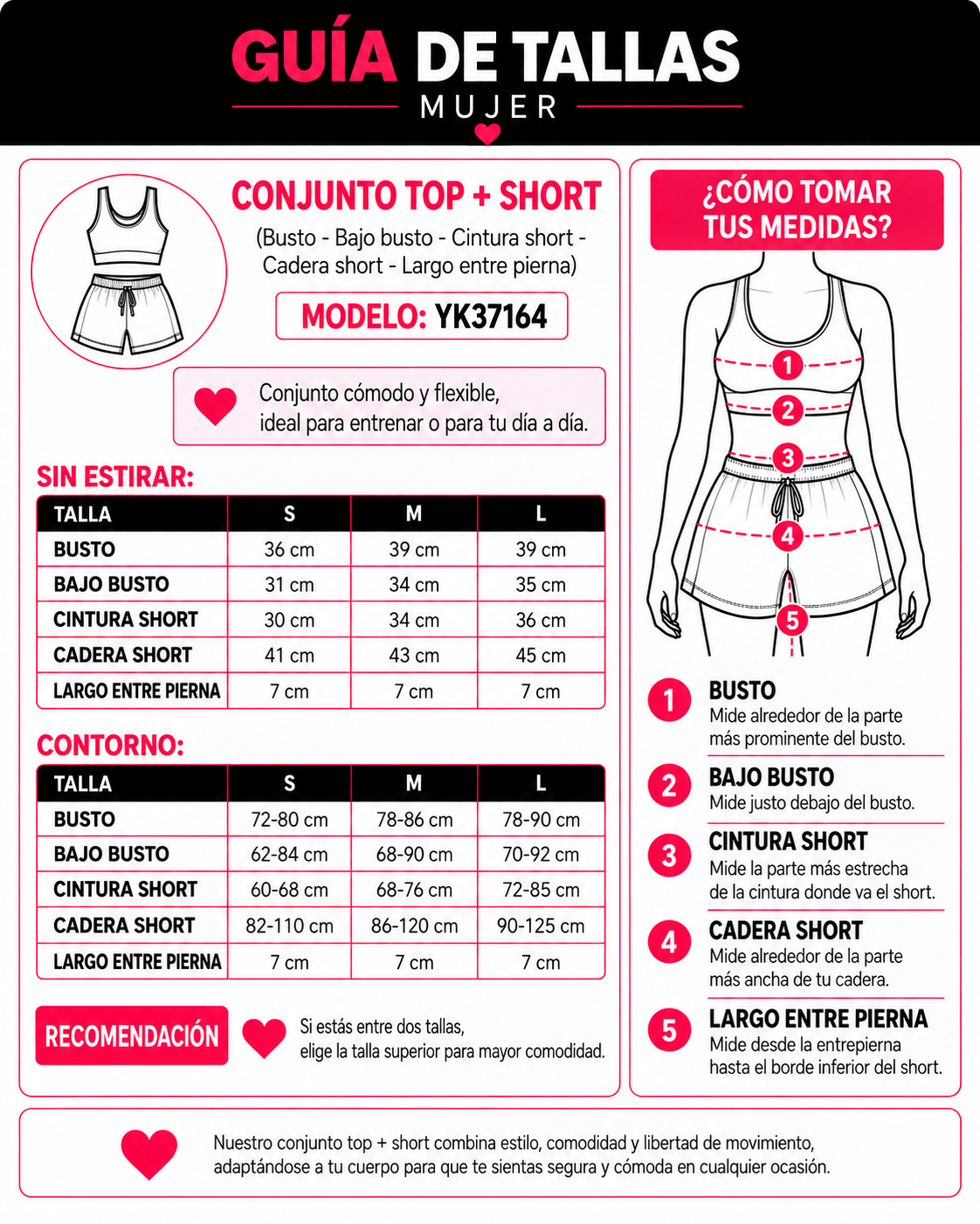 Conjunto Deportivo Gym Retro Lineas Short y Peto Top - YK37164