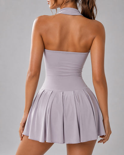 Vestido Deportivo Enterizo Falda Short Plisada Tenis Gym - YK37171