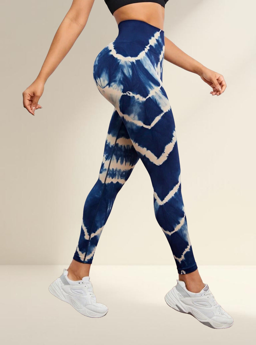 Leggins Calzas Deportivas Manchada Push Up