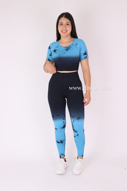 Conjunto Push up Largo Degrade tie dye - YJ166