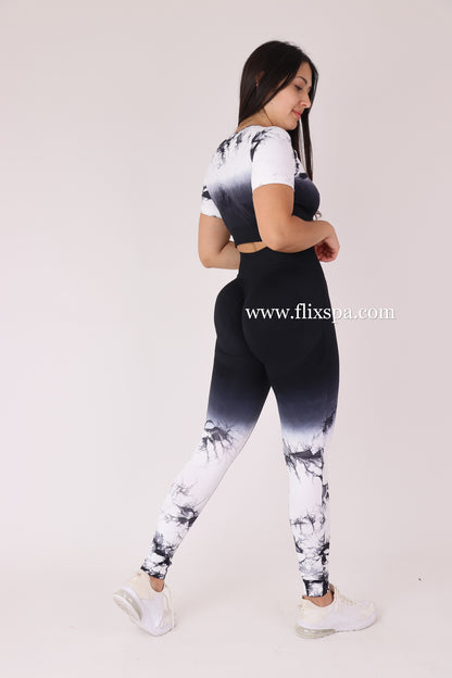 Conjunto Push up Largo Degrade tie dye - YJ166