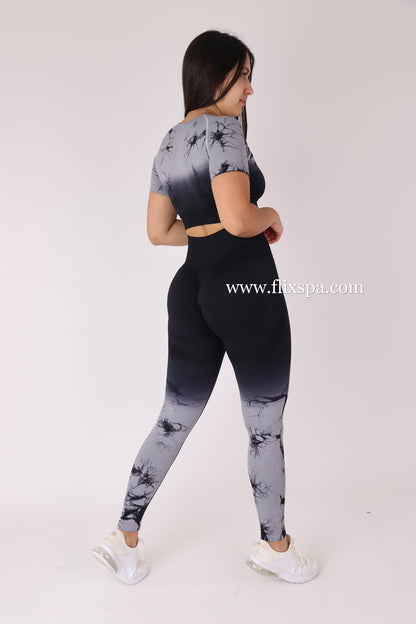 Conjunto Push up Largo Degrade tie dye - YJ166