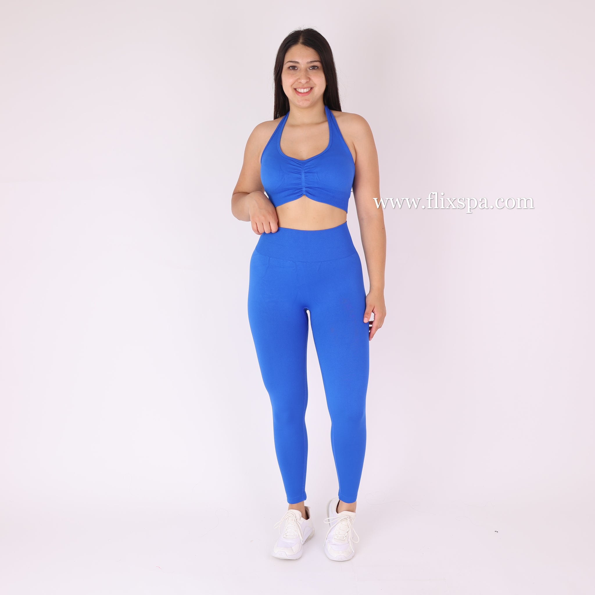 Conjunto Deportivo Calza Push Up con Pretina en V + Top Deportivo – Alta Calidad YJ164