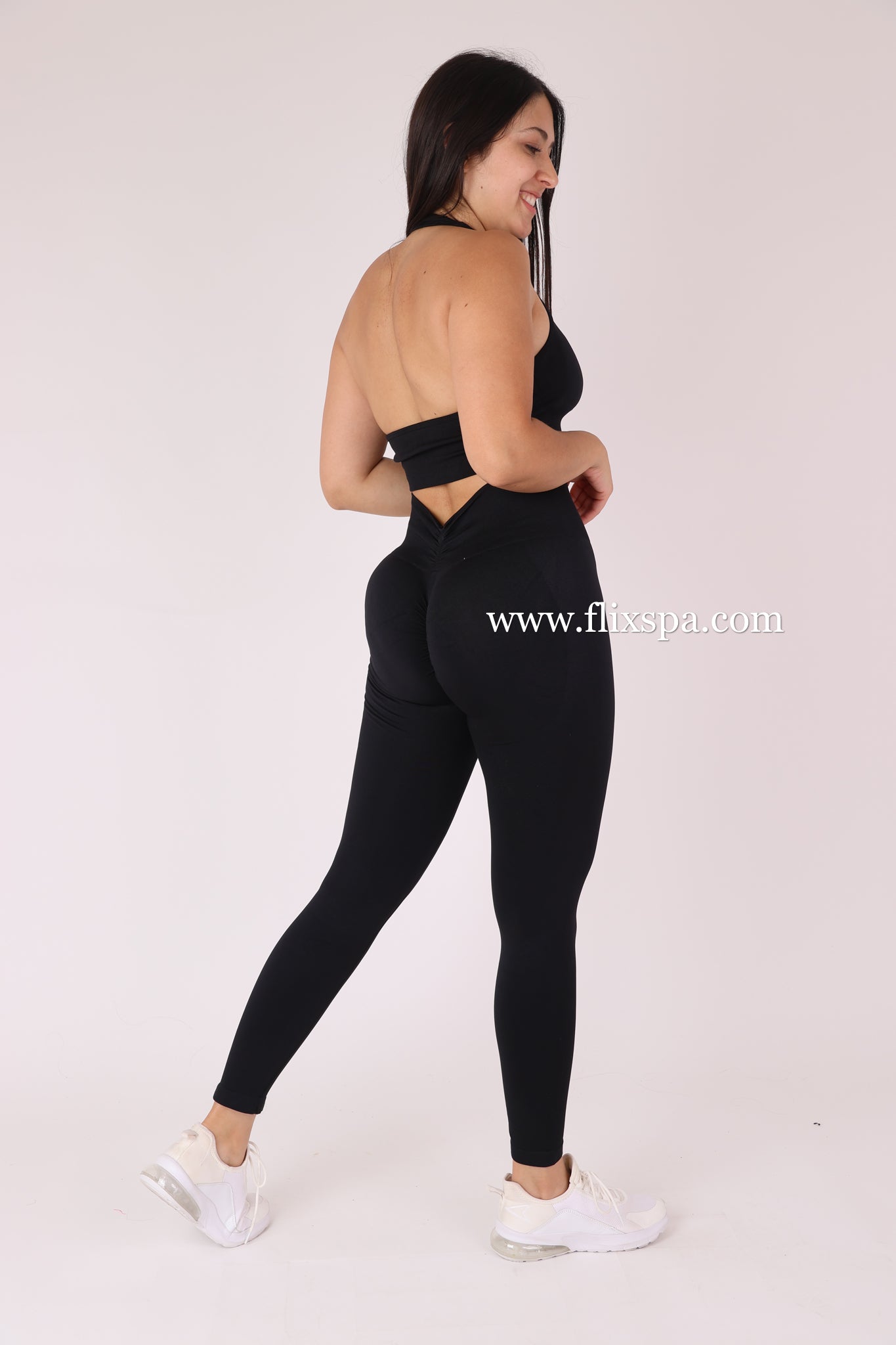 Conjunto Deportivo Calza Push Up con Pretina en V + Top Deportivo – Alta Calidad YJ164