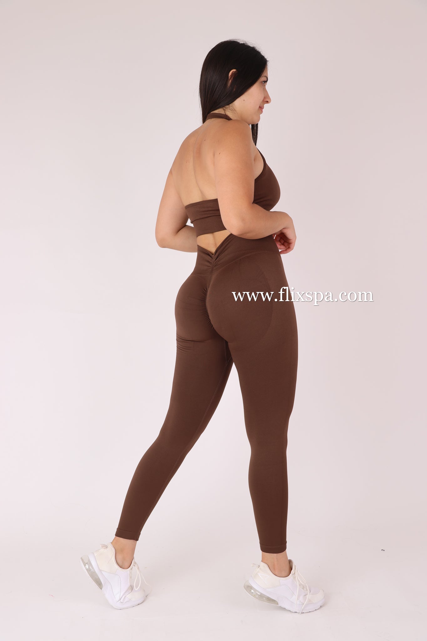 Conjunto Deportivo Calza Push Up con Pretina en V + Top Deportivo – Alta Calidad YJ164