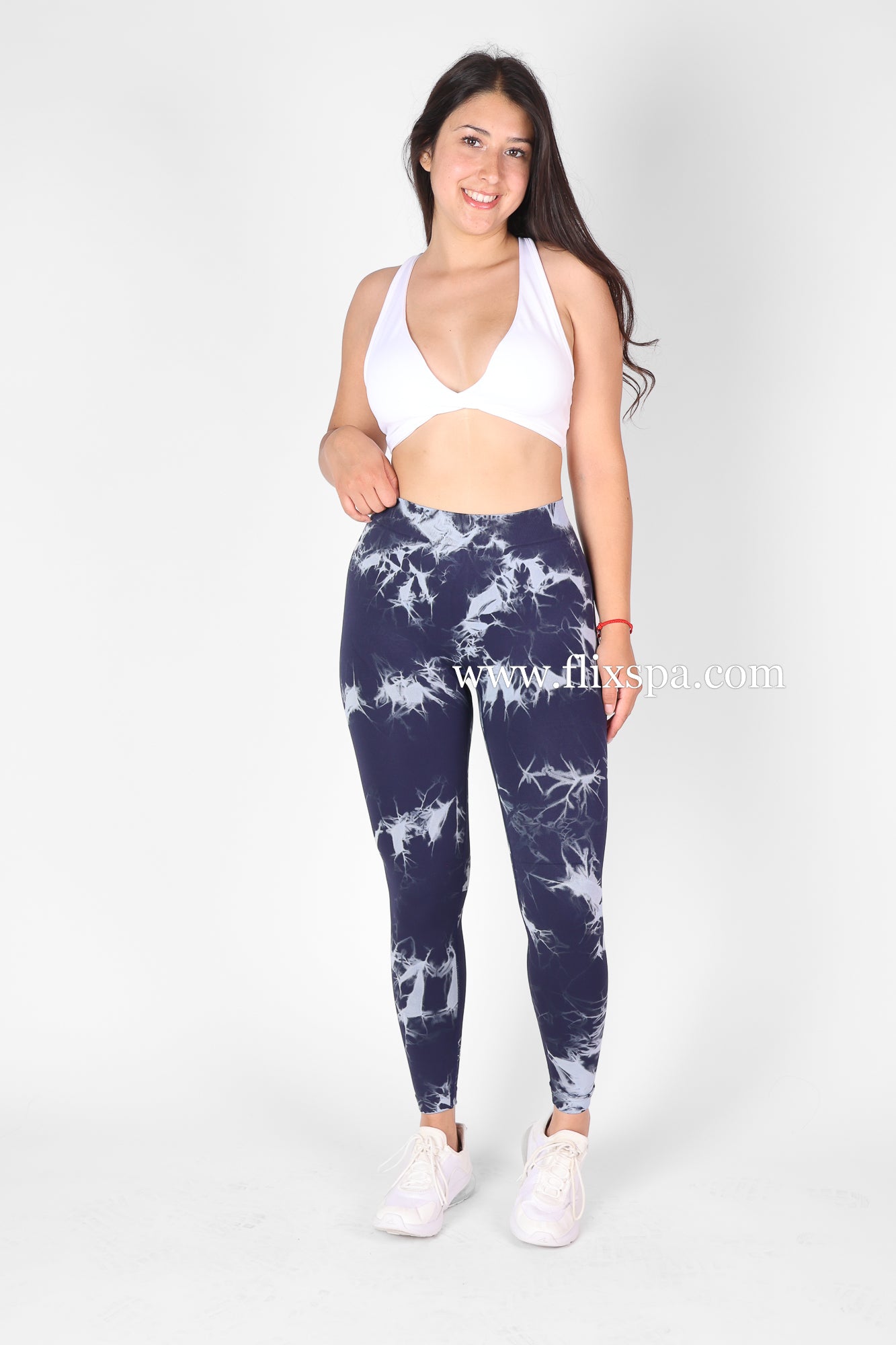 Calza Deportiva Leggings tie dye Pretina en V doble push up - HY28
