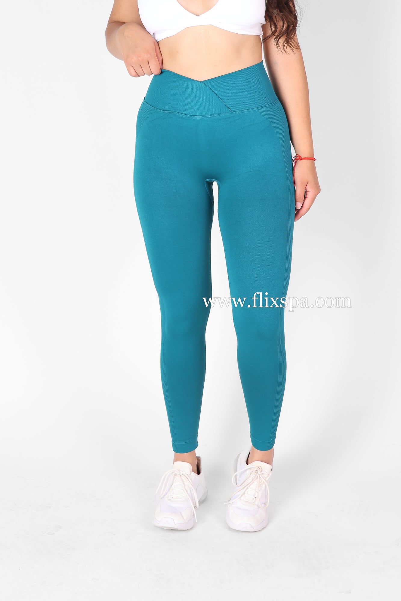 Calza Leggings Deportiva Doble Push Up Pretina Cruzada -hy04