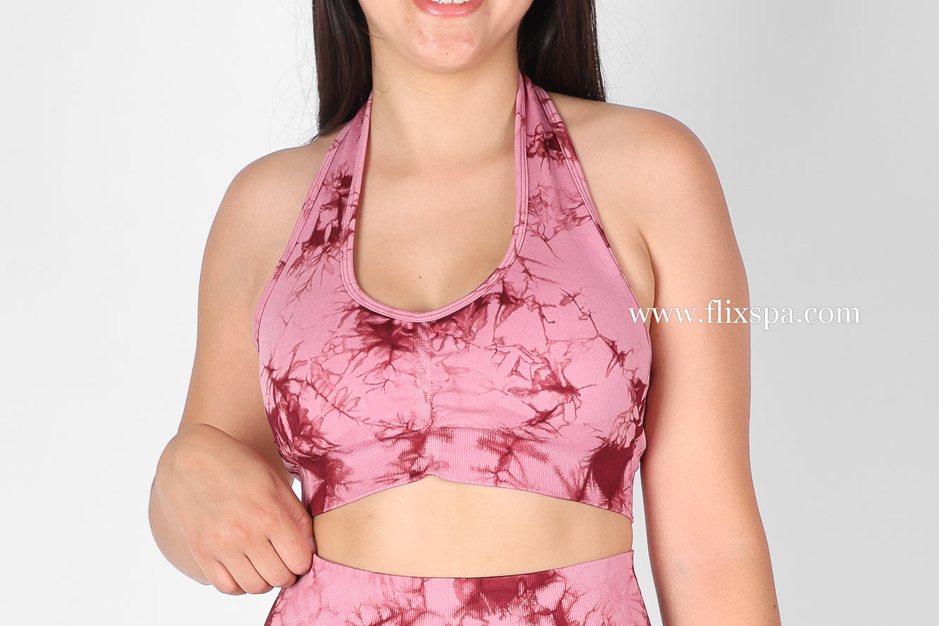 Conjunto Corto Short Levanta Cola y Peto Espalda Descubierta Tie Dye-HY30
