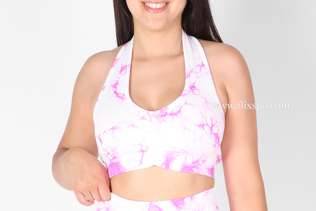Conjunto Corto Short Levanta Cola y Peto Espalda Descubierta Tie Dye-HY30