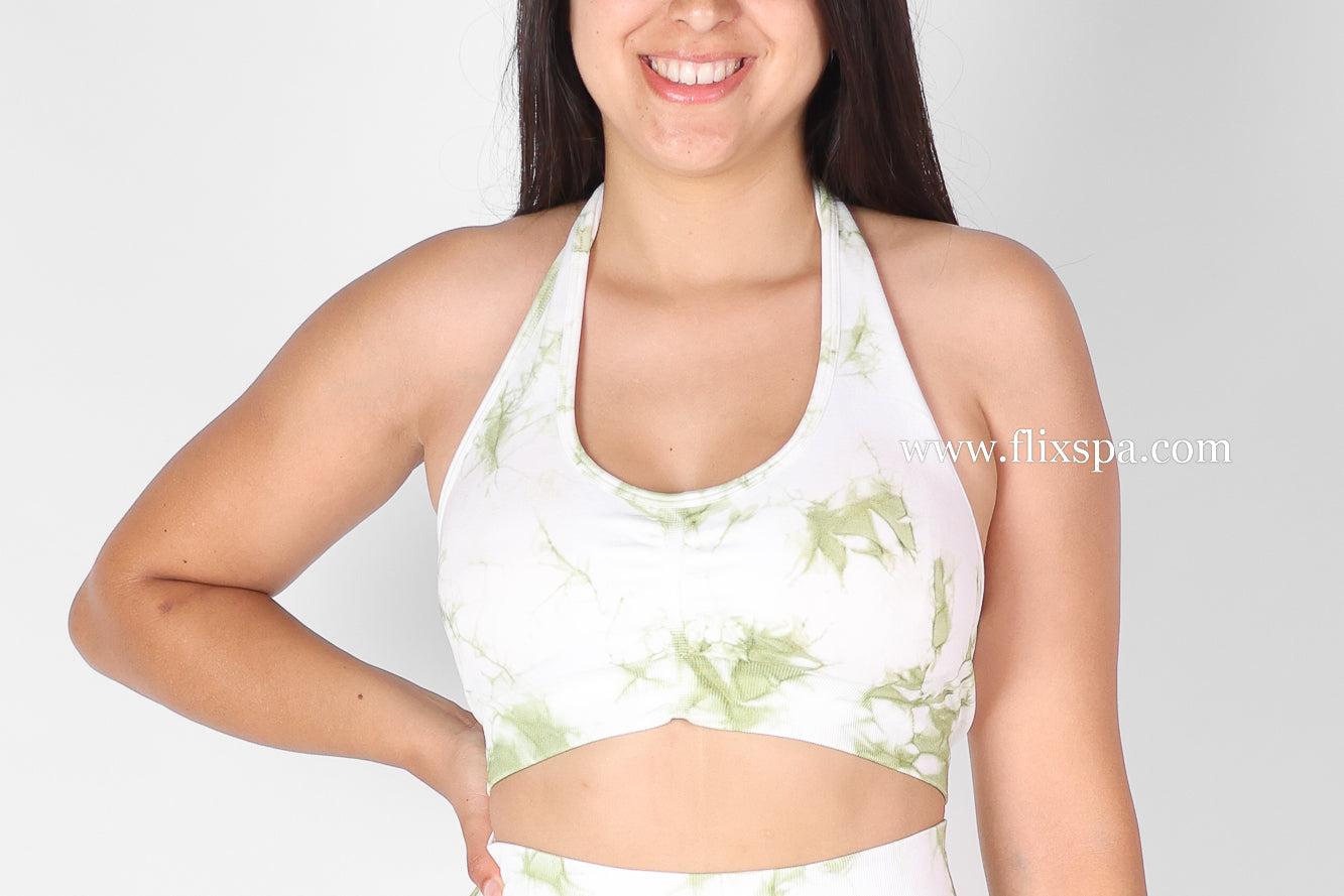 Conjunto Corto Short Levanta Cola y Peto Espalda Descubierta Tie Dye-HY30