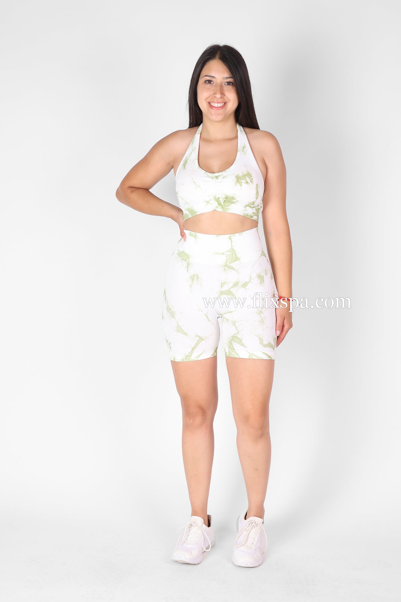 Conjunto Corto Short Levanta Cola y Peto Espalda Descubierta Tie Dye-HY30