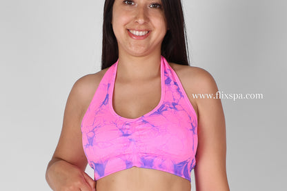 Conjunto Corto Short Levanta Cola y Peto Espalda Descubierta Tie Dye-HY30