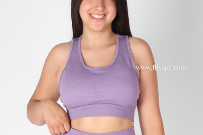 Conjunto Deportivo Gym - Short Push Up y Top con Detalle - Levanta Cola - 88455