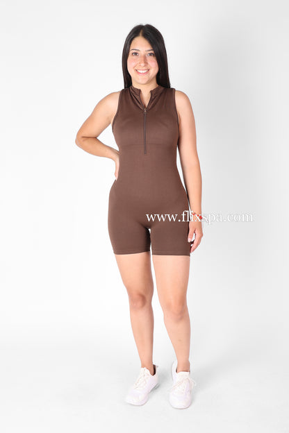 Enterito Corto Deportivo Mujer con Cierre Levanta cola Push up – Premium YJ180