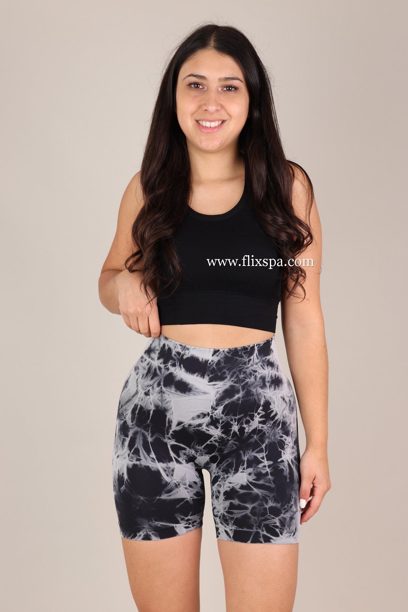 Short Tie Dye con Doble Push Up