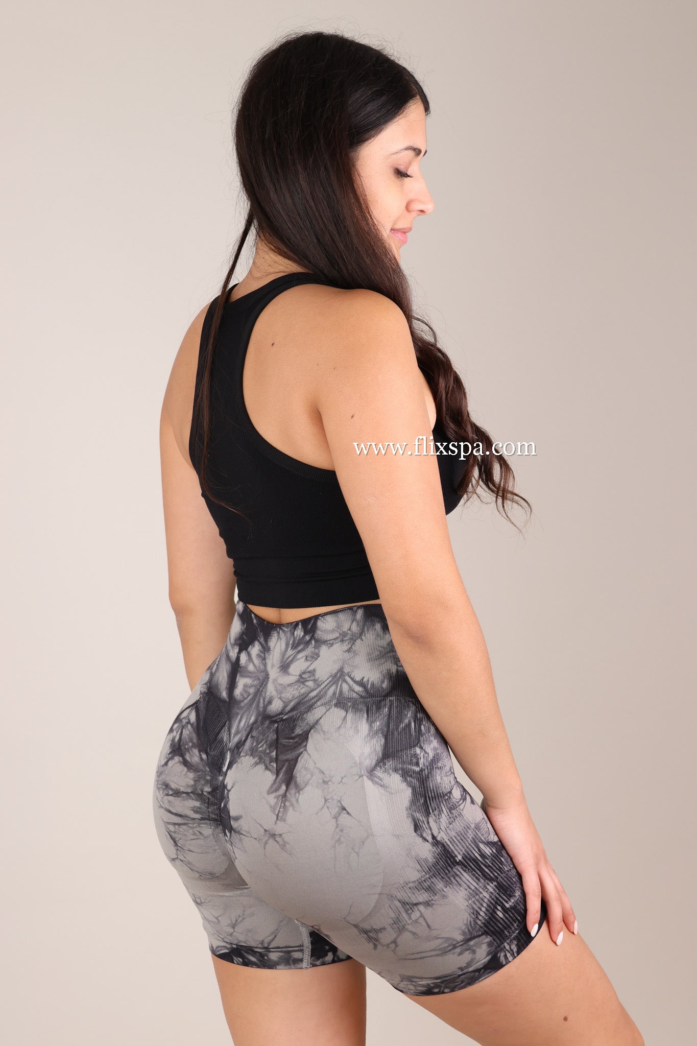 Short Tie Dye con Doble Push Up