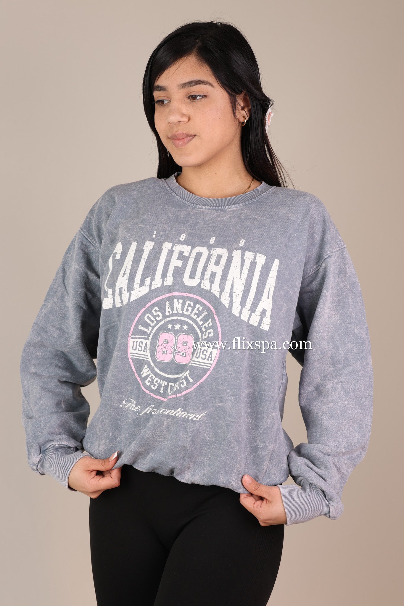 Poleron Oversize CALIFORNIA - Algodón peruano