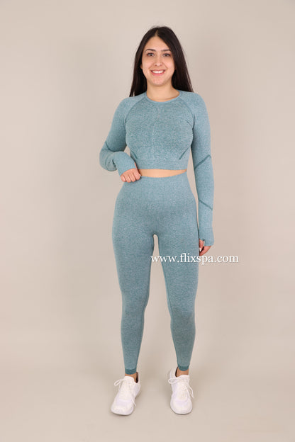 Conjunto Manga Larga + Calza Push Up - YY282