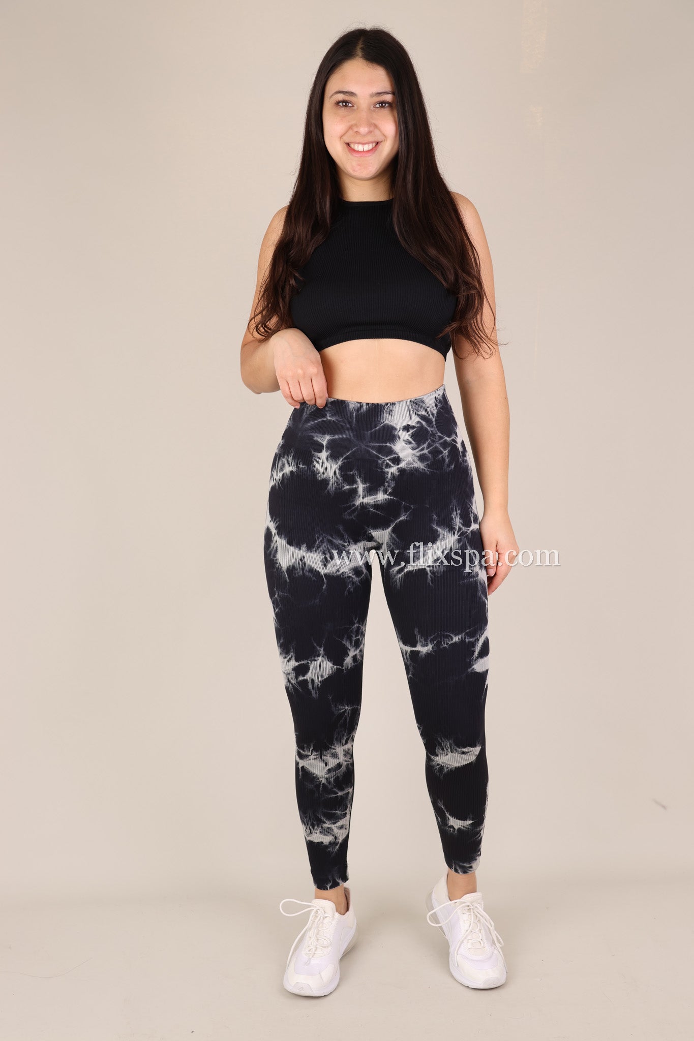 Calza RIB tie dye push up - alta calidad - NK003