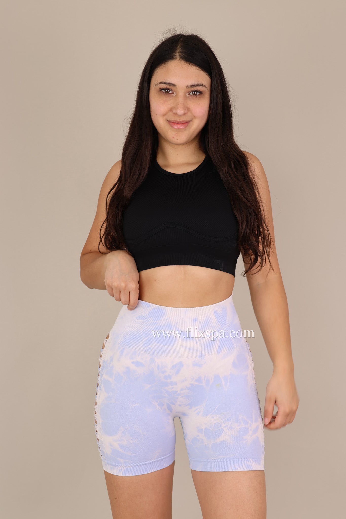 Short Tie Dye Abertura lateral Alta Calidad - YJ149