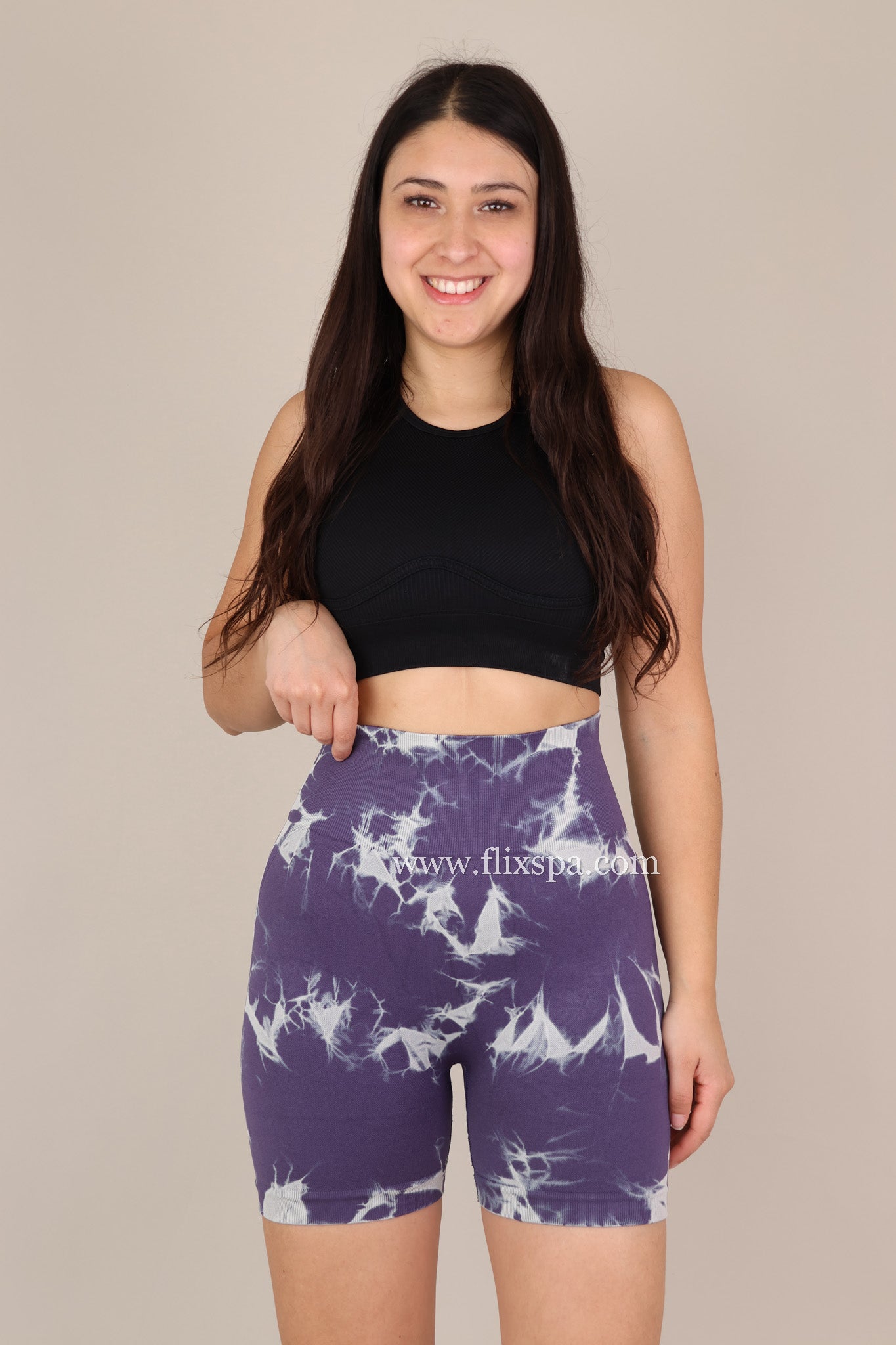 Short Doble Push up Tie dye Premium - BX105