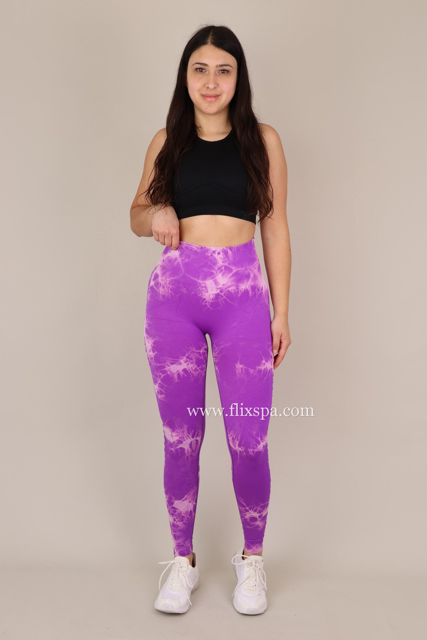 Calza Tie dye Push Up con Abertura lateral Alta calidad -  YJ148