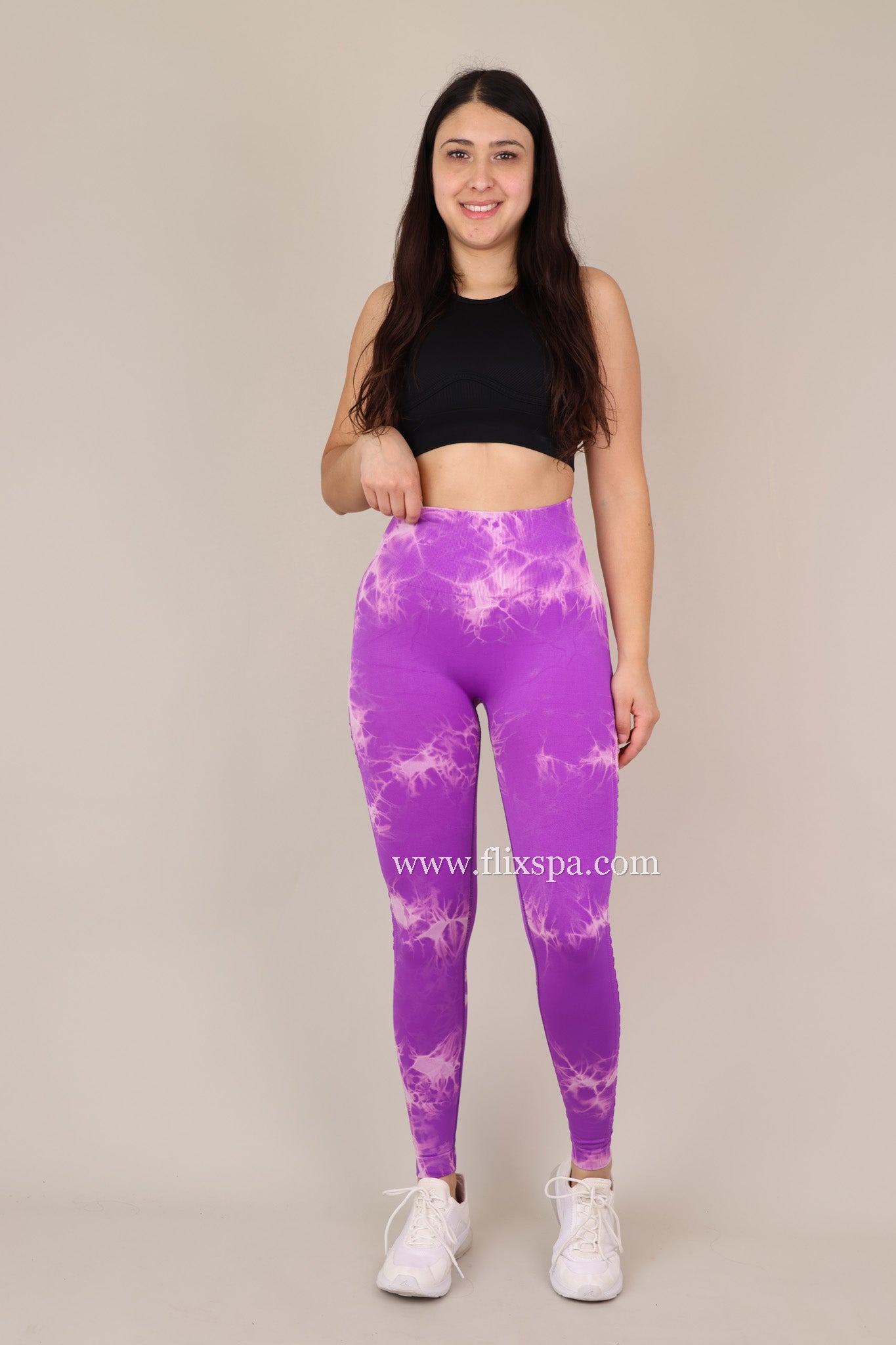 Calza Tie dye Push Up con Abertura lateral Alta calidad -  YJ148