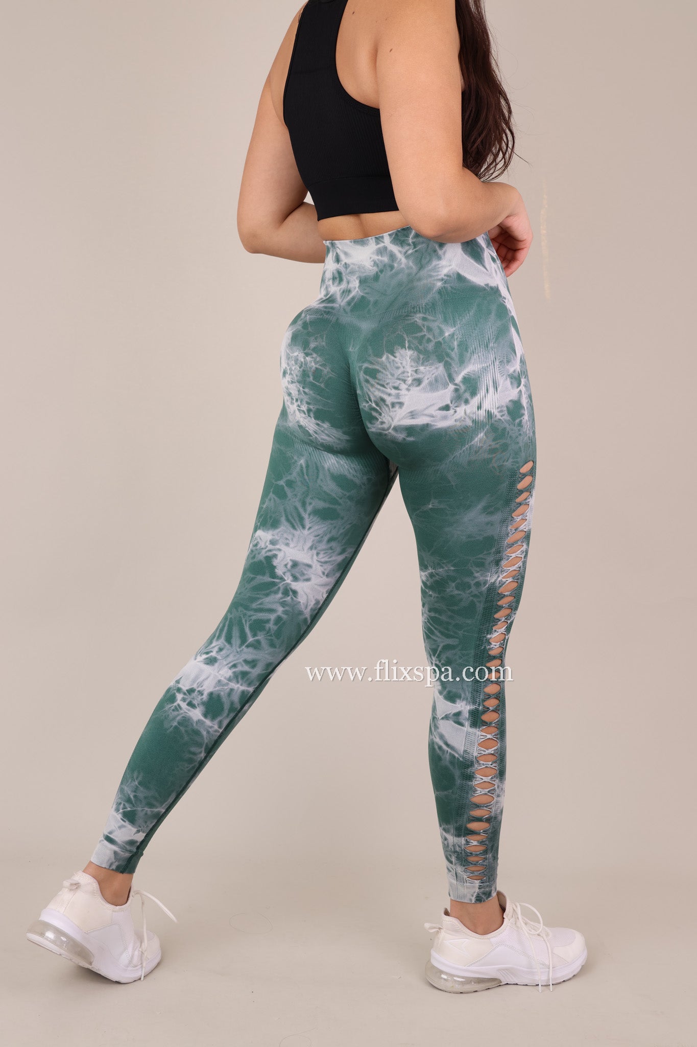 Calza Tie dye Push Up con Abertura lateral Alta calidad -  YJ148