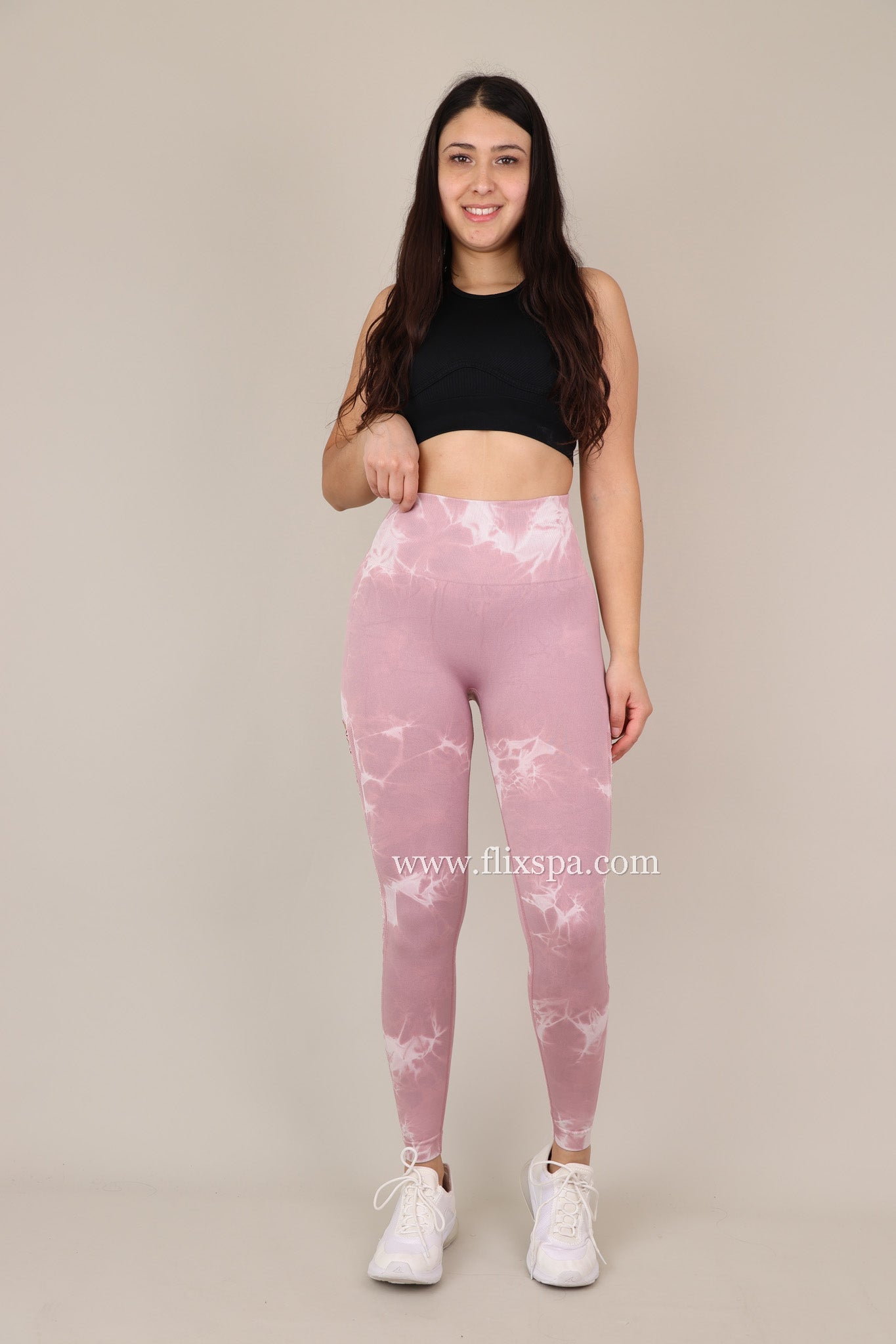 Calza Tie dye Push Up con Abertura lateral Alta calidad -  YJ148