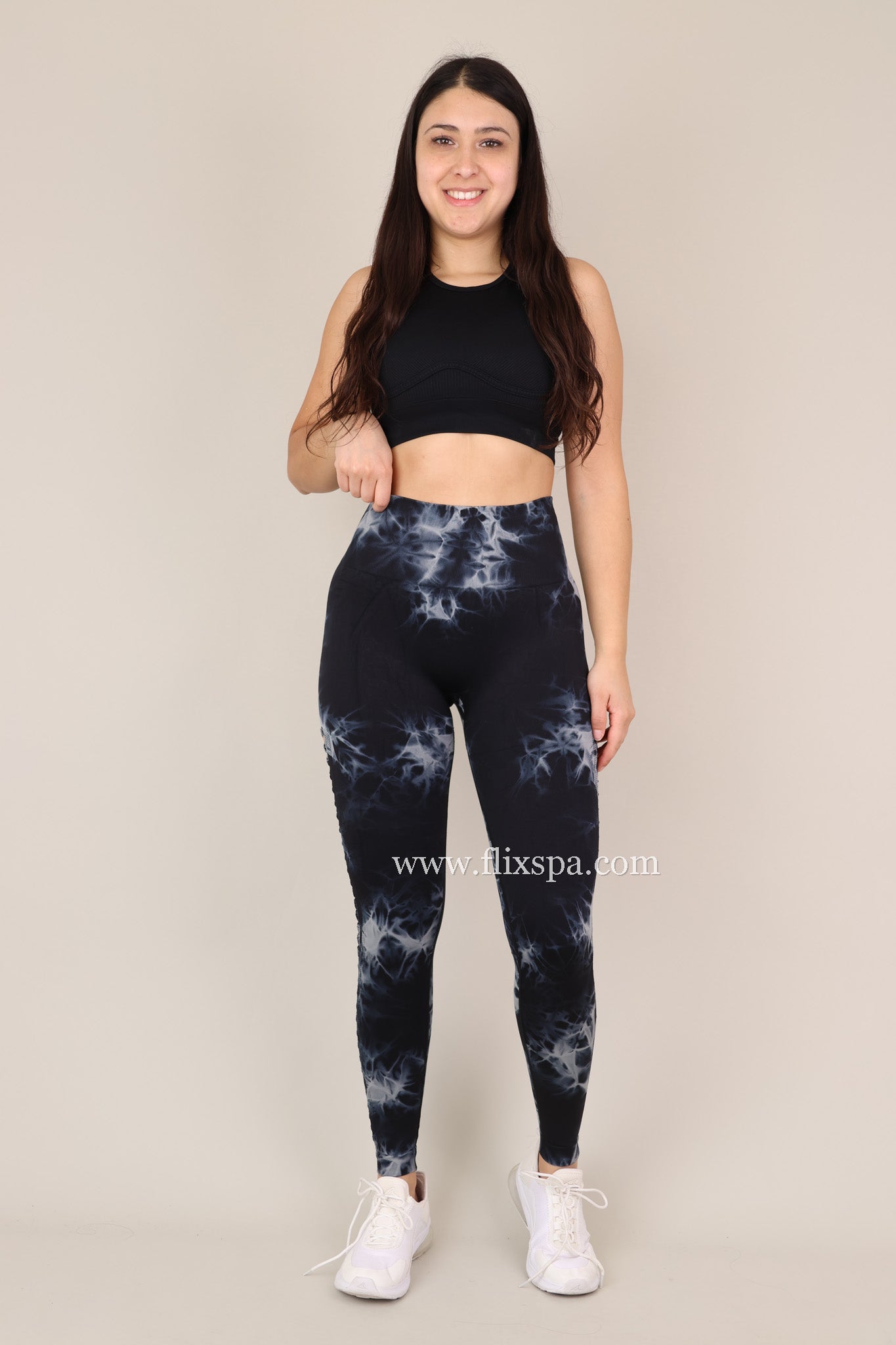 Calza Tie dye Push Up con Abertura lateral Alta calidad -  YJ148