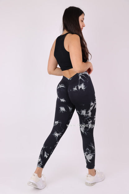 Calza Push up Pretina en V Tie dye - HY212