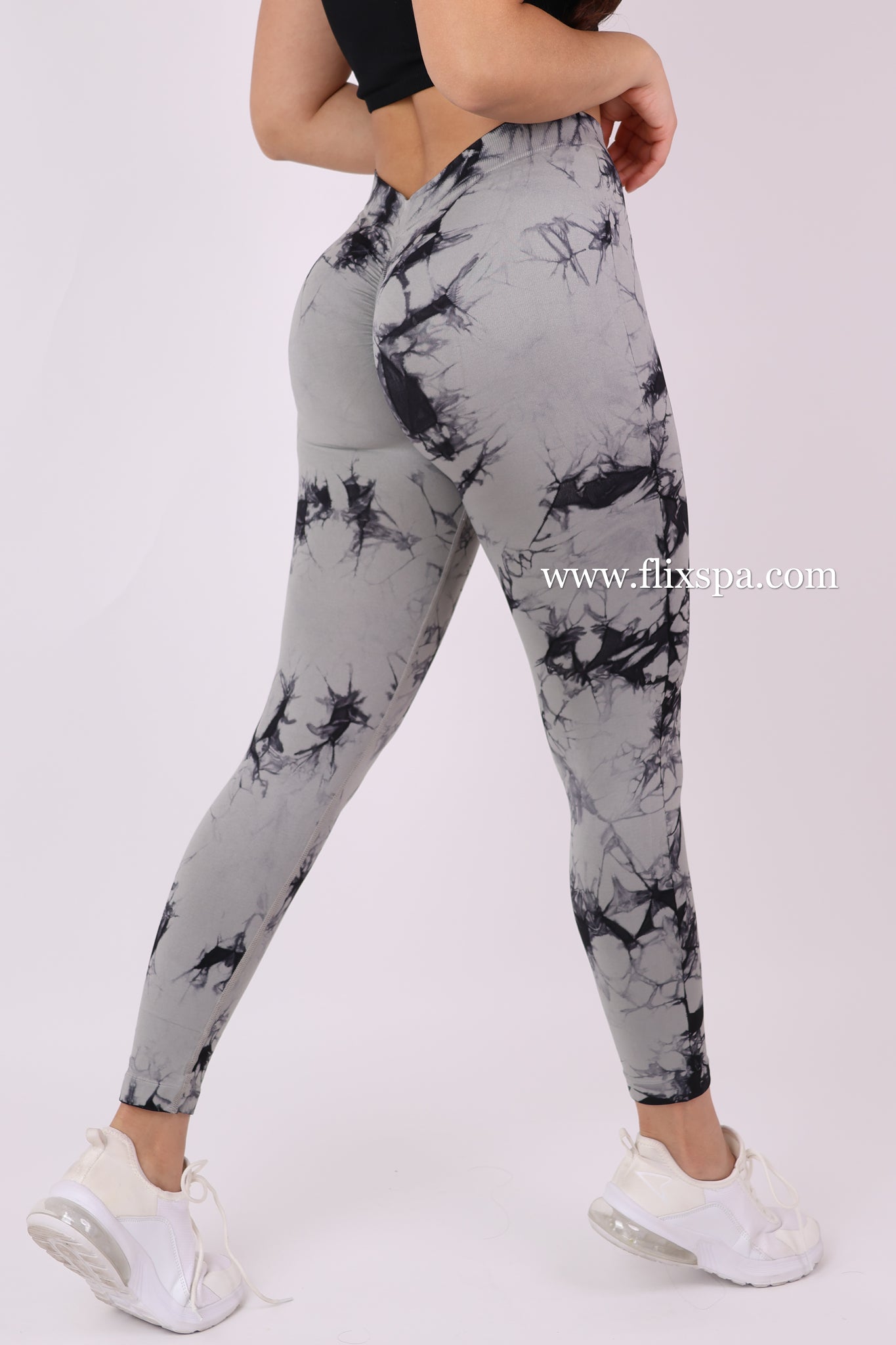 Calza Push up Pretina en V Tie dye - HY212 Alta Calidad