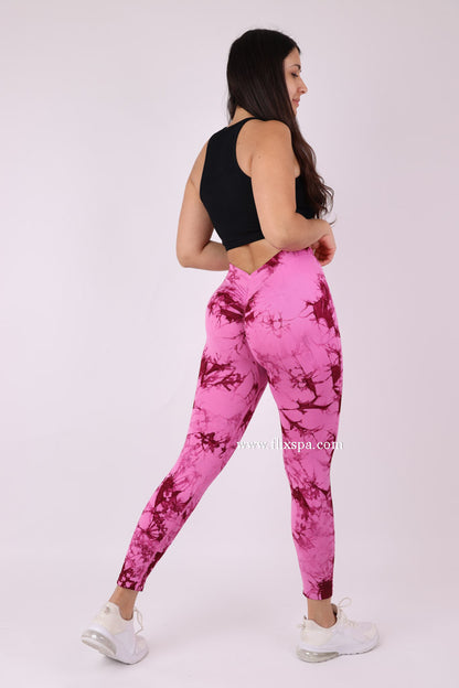 Calza Push up Pretina en V Tie dye - HY212