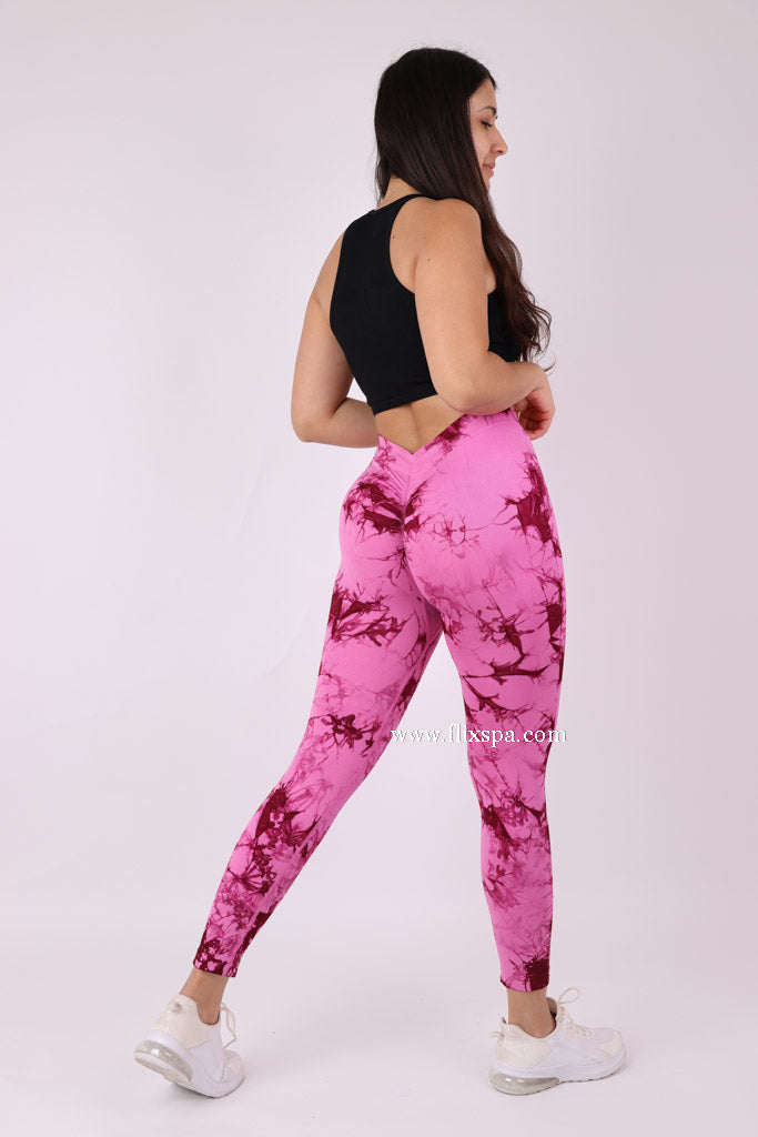 Calza Push up Pretina en V Tie dye - HY212
