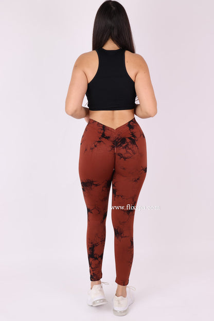 Calza Push up Pretina en V Tie dye - HY212
