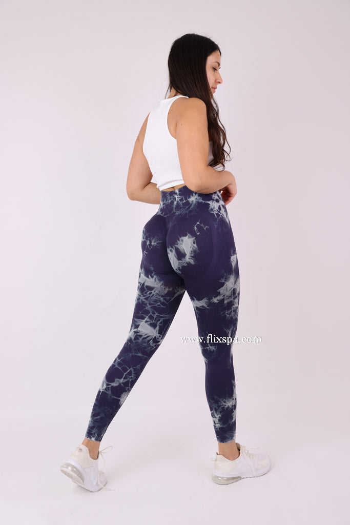 Calza Tie dye Doble push up - HY03 Alta Calidad