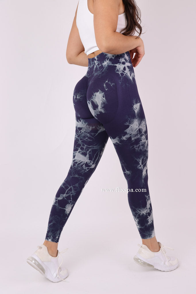 Calza Tie dye Doble push up - HY03 Alta Calidad